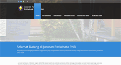 Desktop Screenshot of pariwisata.pnb.ac.id