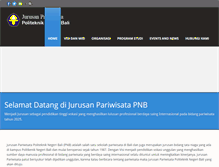 Tablet Screenshot of pariwisata.pnb.ac.id